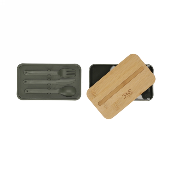 Jens Living Lunchbox Jake Groen 18.5x10.5x9.7cm 1stuks Jens Living Lunchbox Jake Groen 18.5x10.5x9.7cm 1stuks