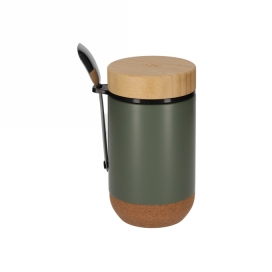 Jens Living Thermo Beker met Lepel Jake Groen 8.5x8.5x15.5cm 1stuks Jens Living Thermo Beker met Lepel Jake Groen 8.5x8.5x15.5cm 1stuks