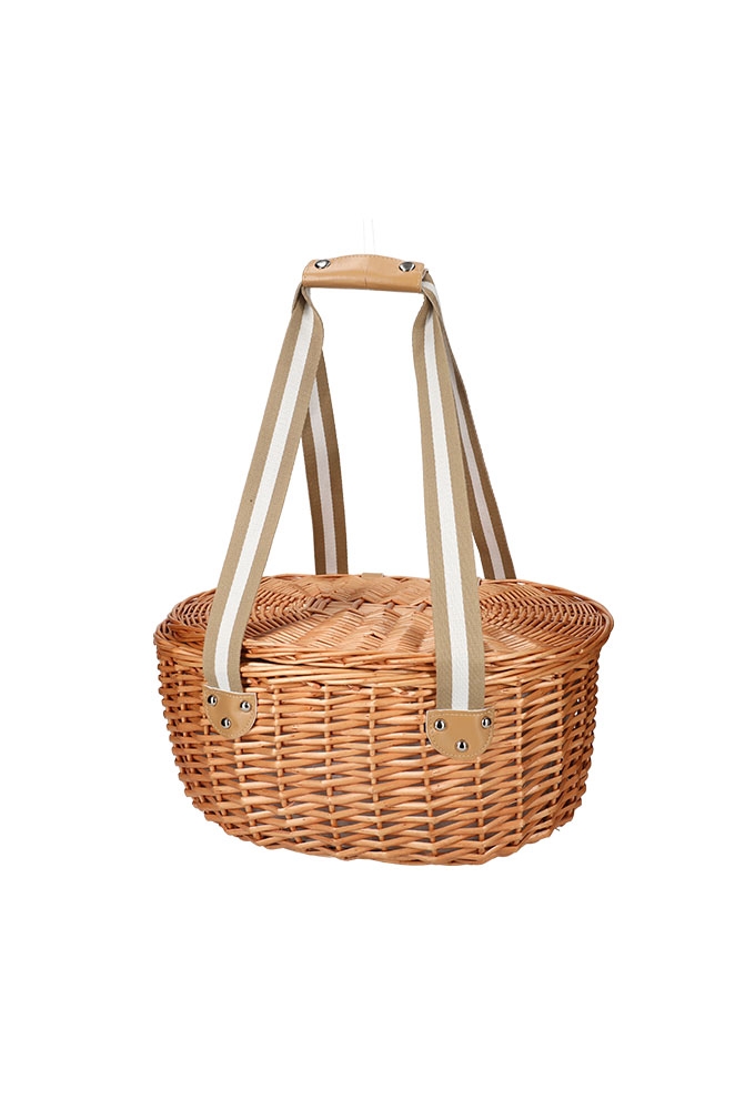 Jens Living Picknickmand Ovaal 43x33x21cm 1stuks Jens Living Picknickmand Ovaal 43x33x21cm 1stuks