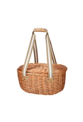 Jens Living Picknickmand Ovaal 43x33x21cm 1stuks Jens Living Picknickmand Ovaal 43x33x21cm 1stuks
