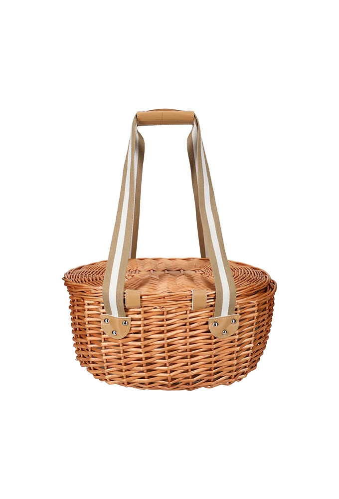 Jens Living Picknickmand Ovaal 43x33x21cm 1stuks Jens Living Picknickmand Ovaal 43x33x21cm 1stuks