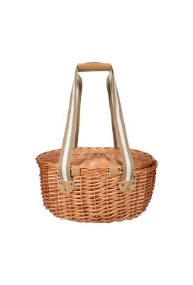 Jens Living Picknickmand Ovaal 43x33x21cm 1stuks Jens Living Picknickmand Ovaal 43x33x21cm 1stuks