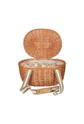 Jens Living Picknickmand Ovaal 43x33x21cm 1stuks Jens Living Picknickmand Ovaal 43x33x21cm 1stuks