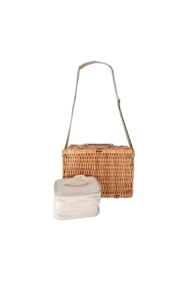 Jens Living Picknickmand Rechthoek 38x30x18.5cm 1stuks Jens Living Picknickmand Rechthoek 38x30x18.5cm 1stuks