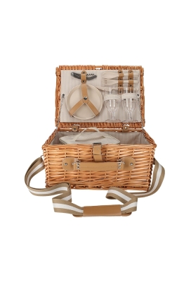 Jens Living Picknickmand Rechthoek 38x30x18.5cm 1stuks Jens Living Picknickmand Rechthoek 38x30x18.5cm 1stuks