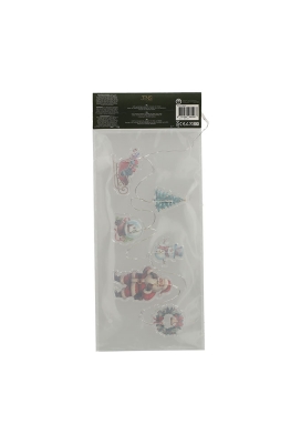 Jens Living Led Raamsticker Slinger Kerst 26x8.5x0.5cm 1stuks