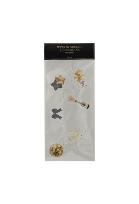 Jens Living Led Raamsticker Slinger Party 26x8.5x0.5cm 1stuks Jens Living Led Raamsticker Slinger Party 26x8.5x0.5cm 1stuks