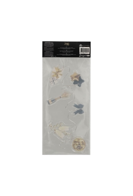 Jens Living Led Raamsticker Slinger Party 26x8.5x0.5cm 1stuks Jens Living Led Raamsticker Slinger Party 26x8.5x0.5cm 1stuks