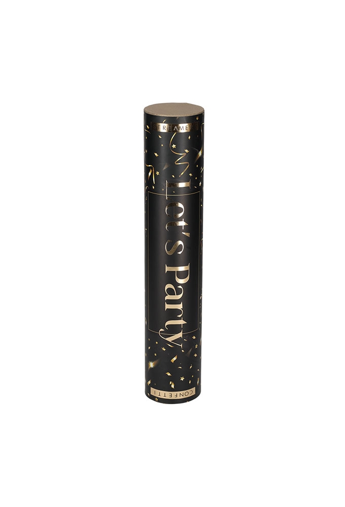 Jens Living Duo Confetti Streamer Zwart 5x5x25.2cm 1stuks Jens Living Duo Confetti Streamer Zwart 5x5x25.2cm 1stuks