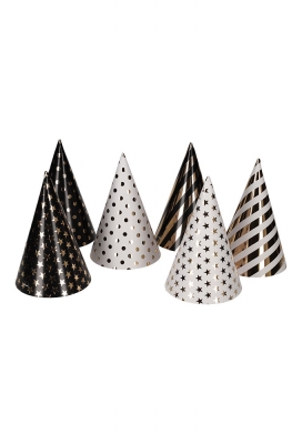 Jens Living Feesthoedjes set van 6stuks 10.4x10.5x16cm 1stuks