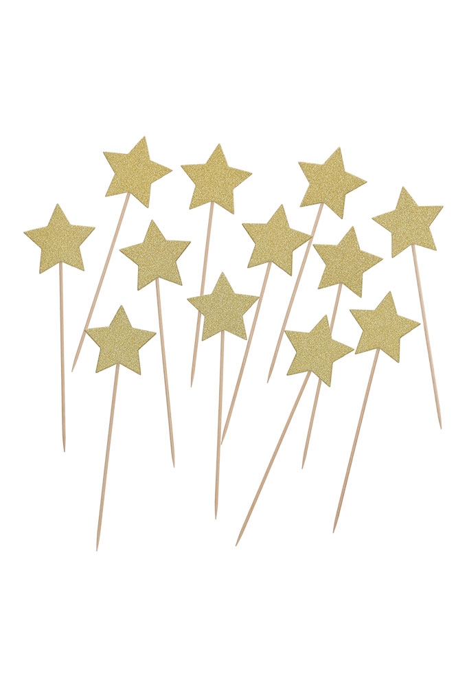 Jens Living Cocktailprikkers Sterren  & 12stuks 5x0.2x17cm 1stuks
