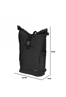 Norlander Dull Pu Fiets Rugtas 2.0 Zwart 30.5x14x59cm 1stuks Norlander Dull Pu Fiets Rugtas 2.0 Zwart 30.5x14x59cm 1stuks