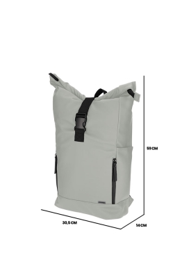 Norlander Dull Pu Fiets Rugtas 2.0 Grijs 39x22x52cm 1stuks Norlander Dull Pu Fiets Rugtas 2.0 Grijs 39x22x52cm 1stuks
