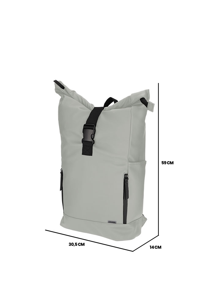 Norlander Dull Pu Fiets Rugtas 2.0 Grijs 39x22x52cm 1stuks