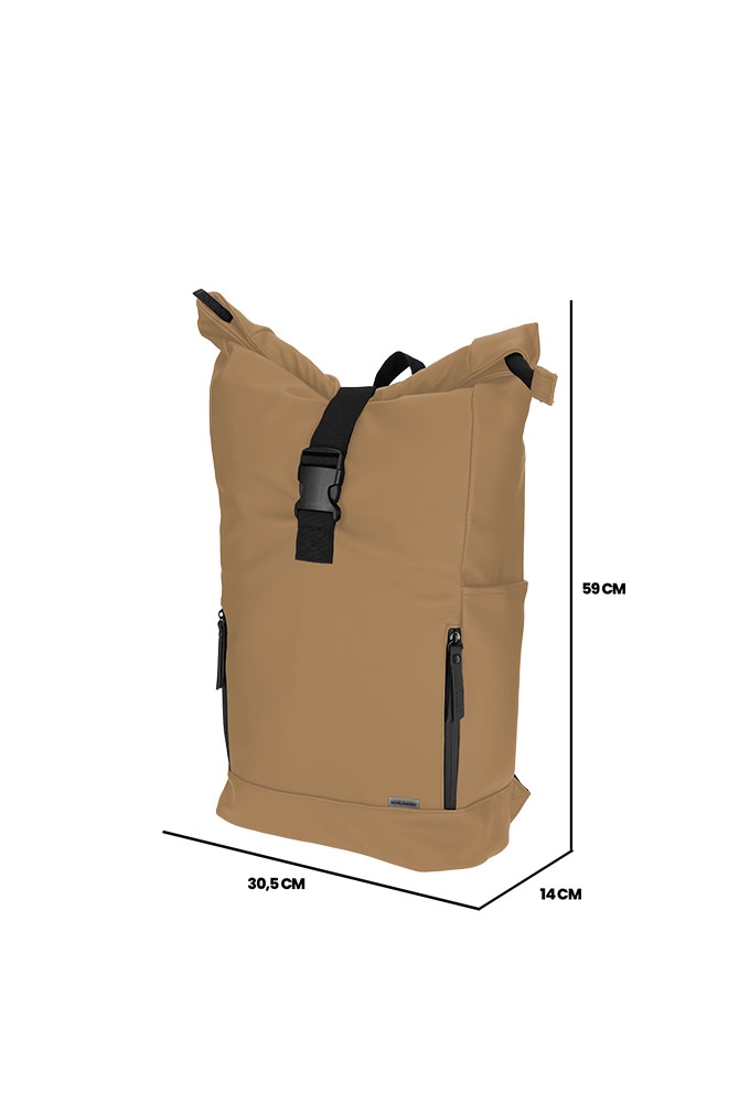 Norlander Dull Pu Fiets Rugtas 2.0 Bruin 39x22x52cm 1stuks