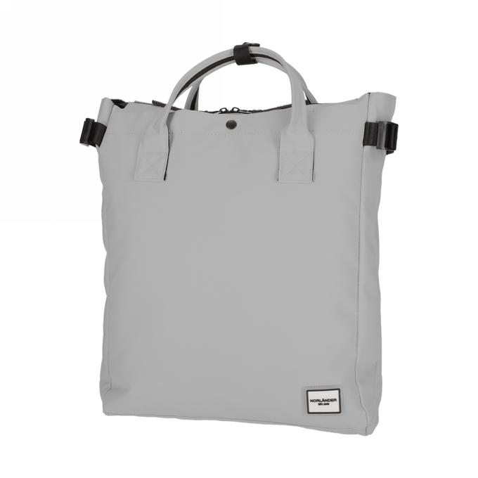 Norlander Fiets Shopper Rugtas Boston Grijs 32x12x41cm 1stuks