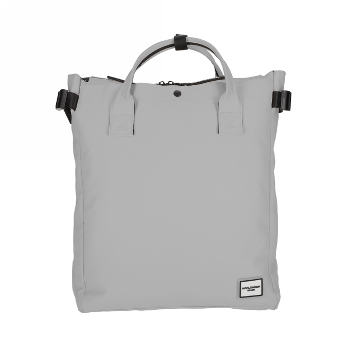 Norlander Fiets Shopper Rugtas Boston Grijs 32x12x41cm 1stuks
