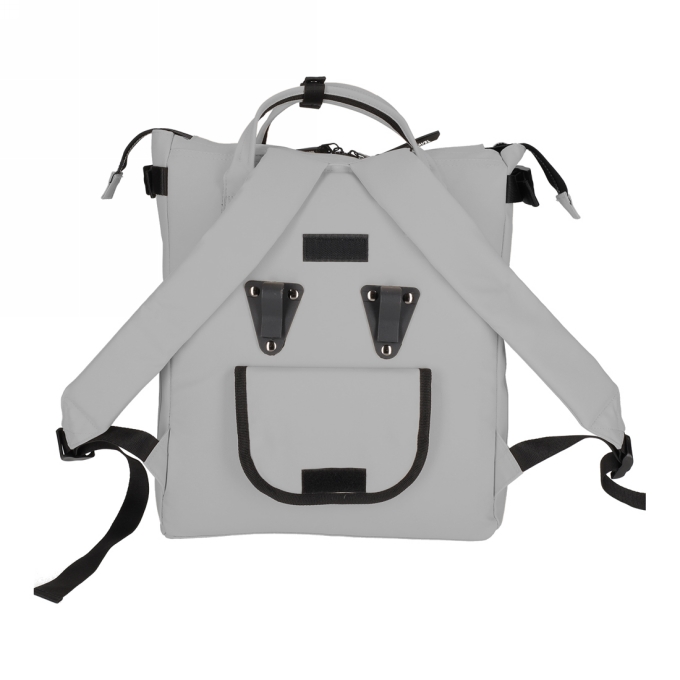 Norlander Fiets Shopper Rugtas Boston Grijs 32x12x41cm 1stuks