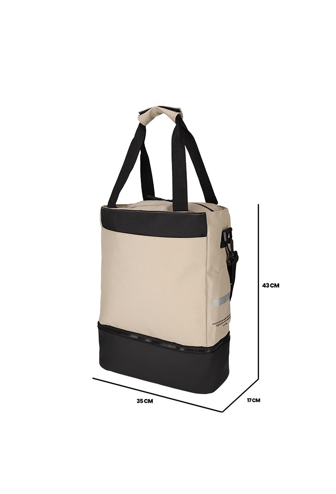 Norlander S.g. Fiets Shopper Met Koelvak Rpet Taupe 35x17x43cm 1stuks