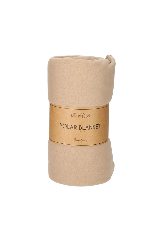 Jens Living Polar Plaid Taupe 130x180x0.2cm 1stuks