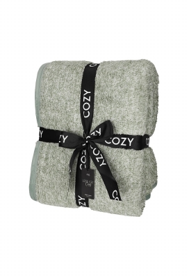Jens Living Sherpa Plaid Groen 130x160x0.5cm 1stuks Jens Living Sherpa Plaid Groen 130x160x0.5cm 1stuks