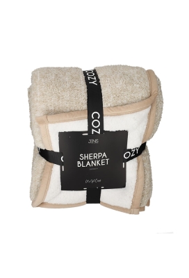 Jens Living Sherpa Plaid Mosterd 130x160x0.5cm 1stuks Jens Living Sherpa Plaid Mosterd 130x160x0.5cm 1stuks