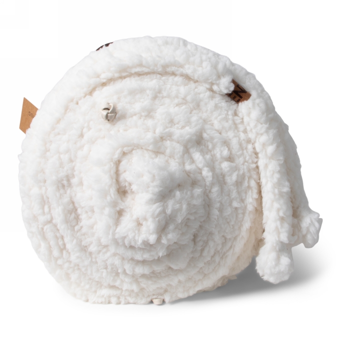 Jens Living Teddy Plaid Wit 160x120x0.5cm 1stuks