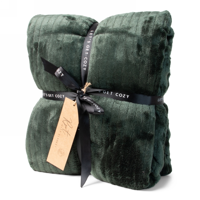 Jens Living Gift Plaid Rpet Groen 120x160x0.3cm 1stuks