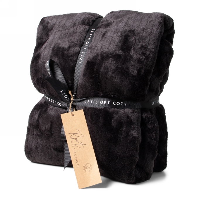 Jens Living Gift Plaid Rpet Zwart 120x160x0.3cm 1stuks