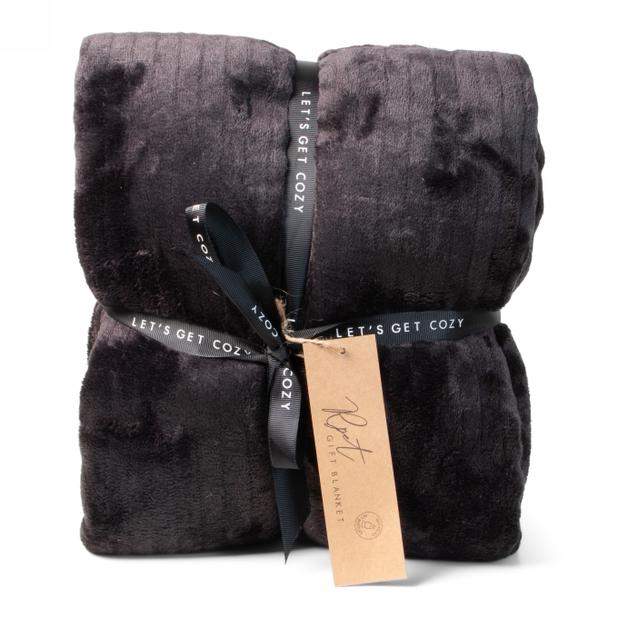Jens Living Gift Plaid Rpet Zwart 120x160x0.3cm 1stuks