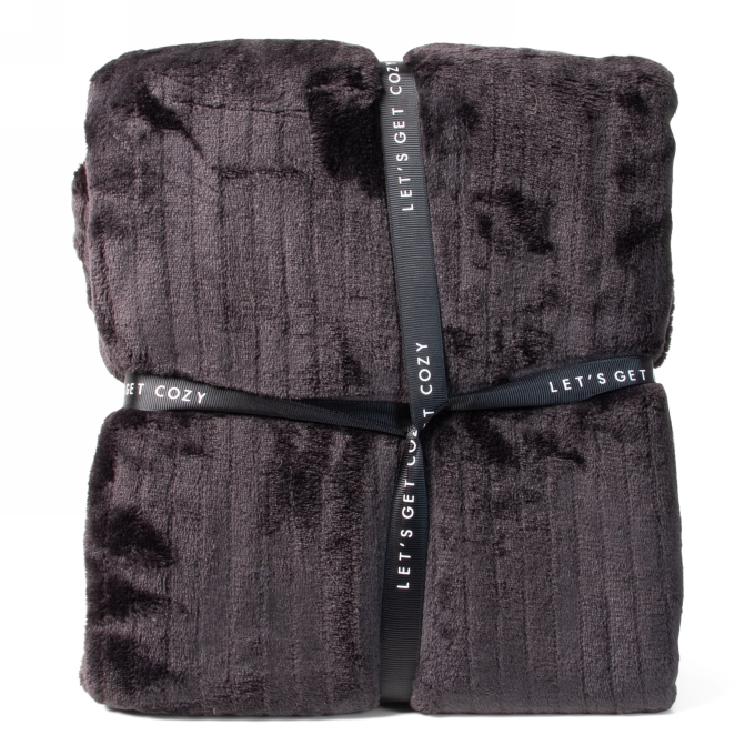 Jens Living Gift Plaid Rpet Zwart 120x160x0.3cm 1stuks