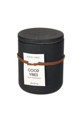 Jens Living Geurkaars Good Vibes 9x9x11cm 1stuks Jens Living Geurkaars Good Vibes 9x9x11cm 1stuks