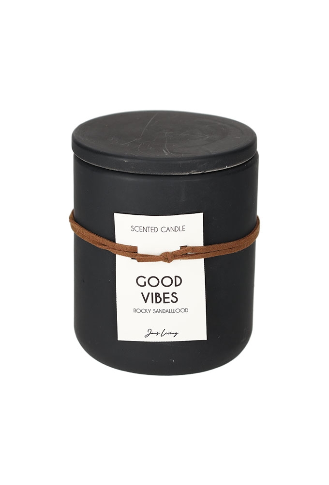 Jens Living Geurkaars Good Vibes 9x9x11cm 1stuks Jens Living Geurkaars Good Vibes 9x9x11cm 1stuks