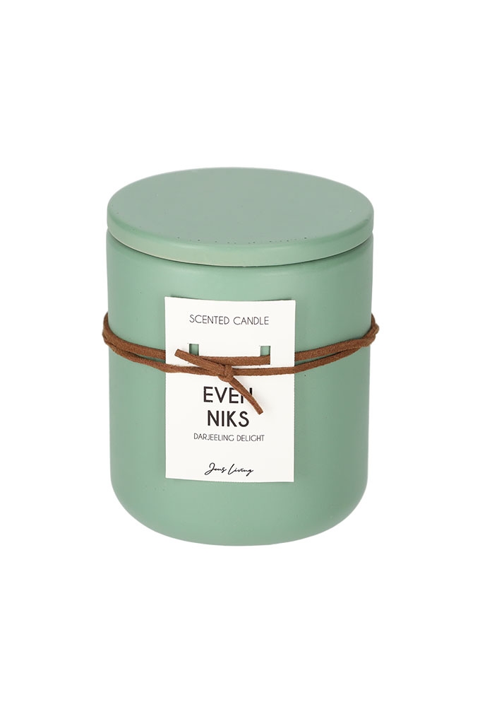 Jens Living Geurkaars Even niks 9x9x11cm 1stuks Jens Living Geurkaars Even niks 9x9x11cm 1stuks