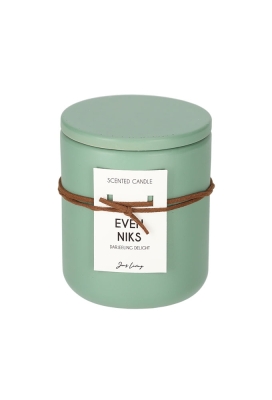 Jens Living Geurkaars Even niks 9x9x11cm 1stuks Jens Living Geurkaars Even niks 9x9x11cm 1stuks