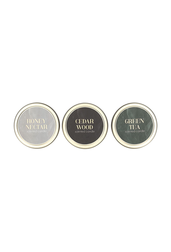 Jens Living Scent of Joy Kaarsen set van 3stuks 7x7x3.7cm 1stuks Jens Living Scent of Joy Kaarsen set van 3stuks 7x7x3.7cm 1stuks