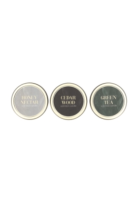 Jens Living Scent of Joy Kaarsen set van 3stuks 7x7x3.7cm 1stuks Jens Living Scent of Joy Kaarsen set van 3stuks 7x7x3.7cm 1stuks