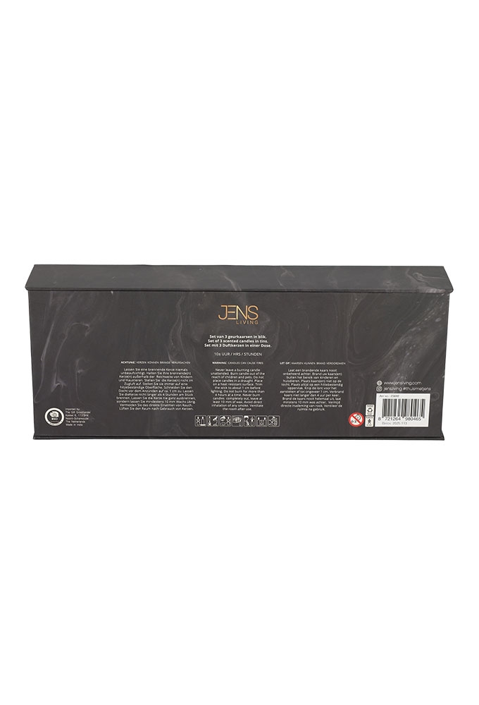 Jens Living Scent of Joy Kaarsen set van 3stuks 7x7x3.7cm 1stuks Jens Living Scent of Joy Kaarsen set van 3stuks 7x7x3.7cm 1stuks