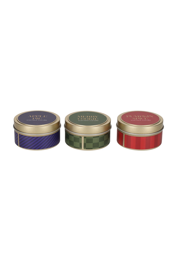 Jens Living Scent of Joy Kaarsen Kerst set van 3stuks 7x7x3.7cm 1stuks Jens Living Scent of Joy Kaarsen Kerst set van 3stuks 7x7x3.7cm 1stuks