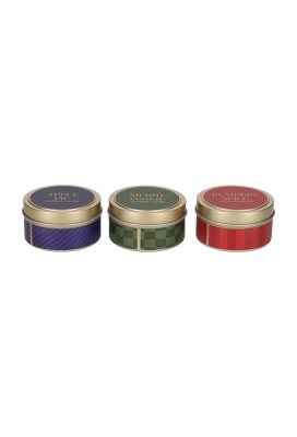 Jens Living Scent of Joy Kaarsen Kerst set van 3stuks 7x7x3.7cm 1stuks Jens Living Scent of Joy Kaarsen Kerst set van 3stuks 7x7x3.7cm 1stuks