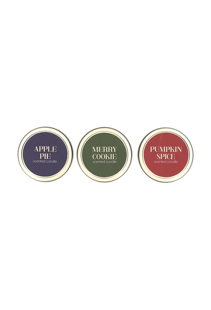Jens Living Scent of Joy Kaarsen Kerst set van 3stuks 7x7x3.7cm 1stuks Jens Living Scent of Joy Kaarsen Kerst set van 3stuks 7x7x3.7cm 1stuks