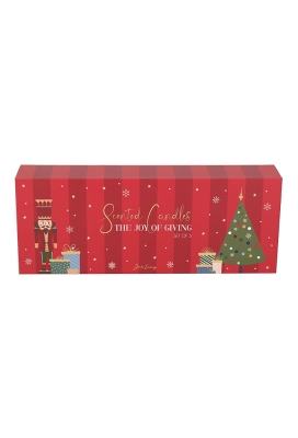 Jens Living Scent of Joy Kaarsen Kerst set van 3stuks 7x7x3.7cm 1stuks Jens Living Scent of Joy Kaarsen Kerst set van 3stuks 7x7x3.7cm 1stuks