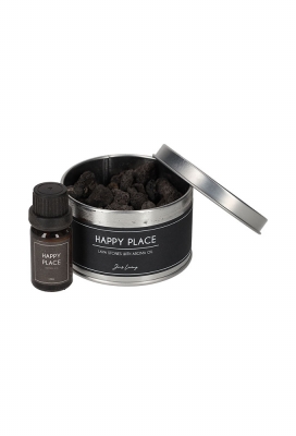 Jens Living Lavastenen Met Aroma Olie Happy Place 8x8x5.5cm 1stuks Jens Living Lavastenen Met Aroma Olie Happy Place 8x8x5.5cm 1stuks