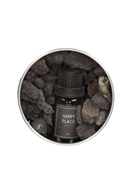 Jens Living Lavastenen Met Aroma Olie Happy Place 8x8x5.5cm 1stuks Jens Living Lavastenen Met Aroma Olie Happy Place 8x8x5.5cm 1stuks