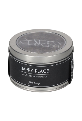 Jens Living Lavastenen Met Aroma Olie Happy Place 8x8x5.5cm 1stuks Jens Living Lavastenen Met Aroma Olie Happy Place 8x8x5.5cm 1stuks