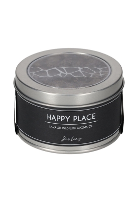 Jens Living Lavastenen Met Aroma Olie Happy Place 8x8x5.5cm 1stuks Jens Living Lavastenen Met Aroma Olie Happy Place 8x8x5.5cm 1stuks