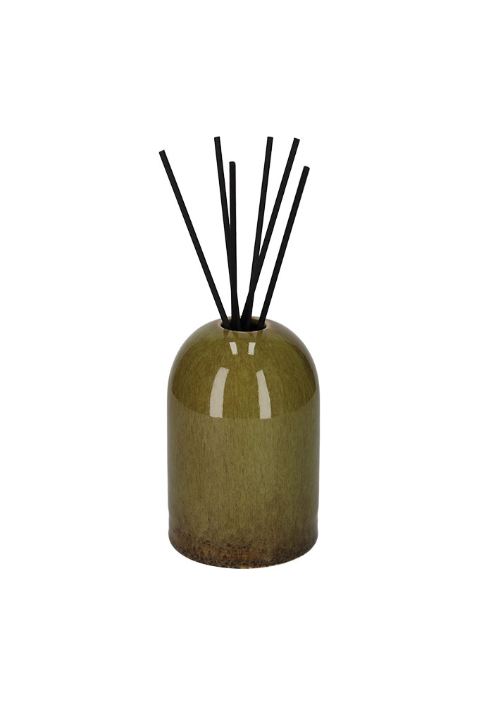 Jens Living Geurstokjes Amber Groen 8x8x22cm 1stuks