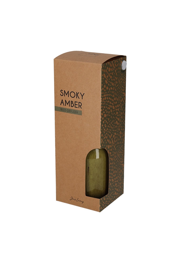 Jens Living Geurstokjes Amber Groen 8x8x22cm 1stuks