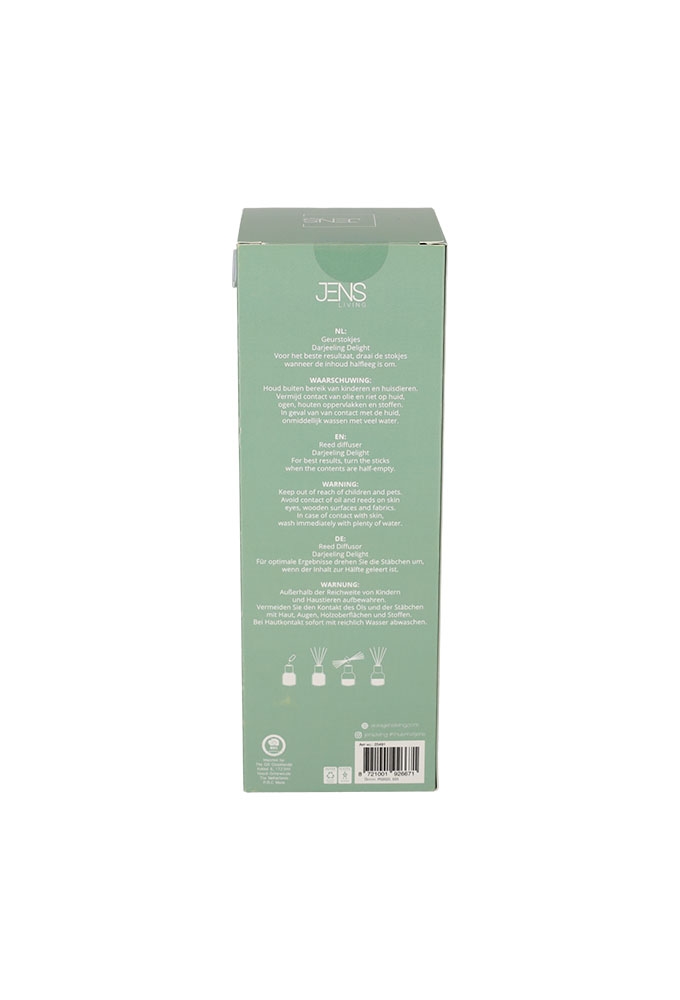 Jens Living Geurstokjes Even Niks 7.5x7.5x21.5cm 1stuks Jens Living Geurstokjes Even Niks 7.5x7.5x21.5cm 1stuks