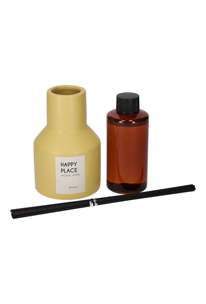 Jens Living Geurstokjes Happy Place 7.5x7.5x21.5cm 1stuks